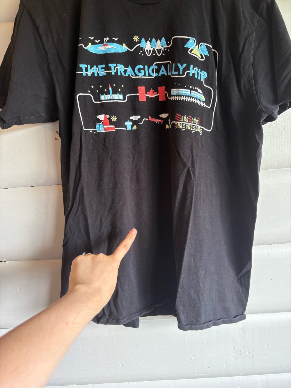 The Tragically Hip Man Machine Poem 2016 Canada Tour Graphic Band Tee XL - Picture 7 of 10